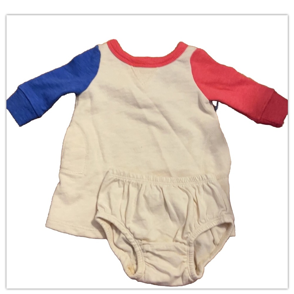 Baby gap dress two piece dress set with bloomers 0-3 months